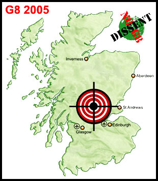 G8 Scotland Map